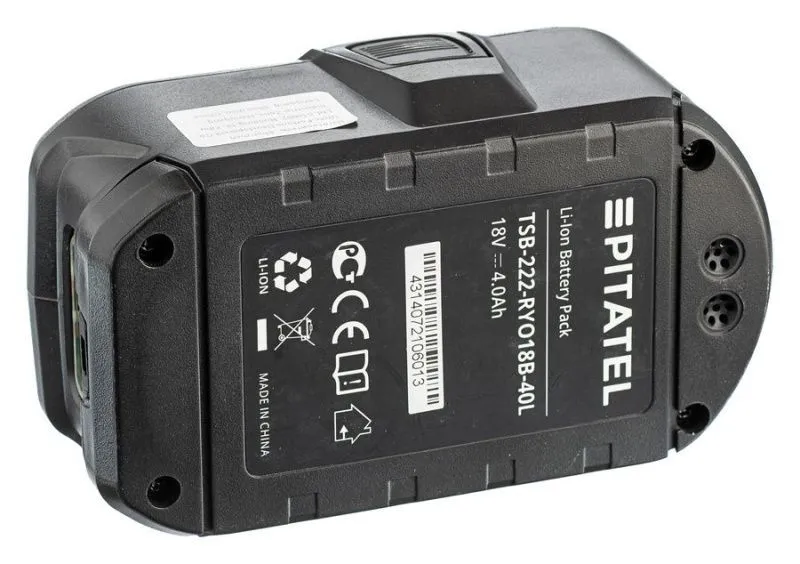 Аккумуляторная батарея Pitatel TSB-222-RYO18B-40L (RYOBI p/n: P104, P103, RB18L15), Li-Ion 18V 4.0Ah
