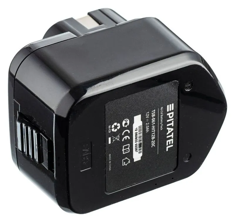 Аккумуляторная батарея Pitatel TSB-061-HIT12B-20C (HITACHI p/n: EB 1212S, EB 1214L, EB 1214S, EB 1220BL, EB 1220HL), Ni-Cd 12V 2.0Ah