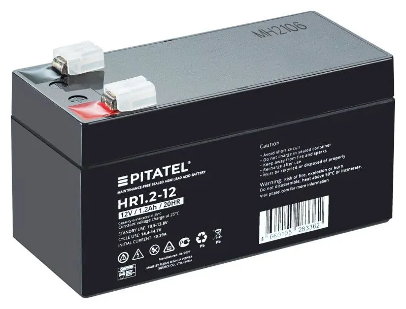 Аккумулятор Pitatel HR1.2-12, 12V 1.2Ah