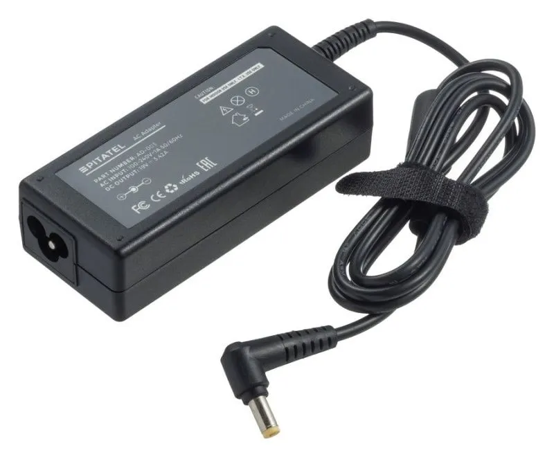 Блок питания Pitatel AD-003 для ноутбуков Acer, BenQ, Clevo, Dell, eMachines, Fujitsu Siemens, Gateway, Packard Bell (19V 3.42A)