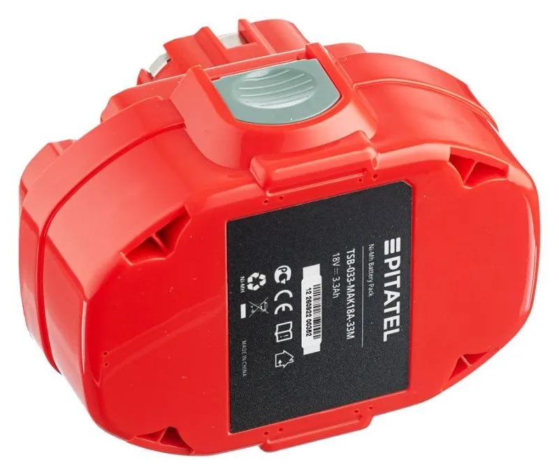 Аккумуляторная батарея Pitatel TSB-033-MAK18A-33M (MAKITA p/n: 1822, 192827-3), Ni-Mh 18V 3.3Ah