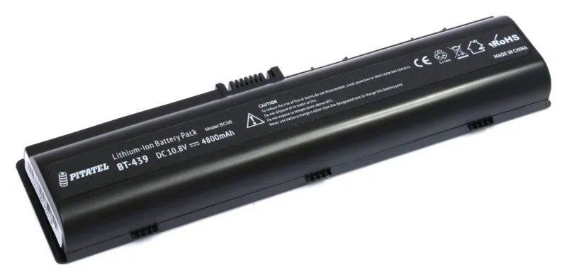 Аккумуляторная батарея Pitatel BT-439 для ноутбуков HP Pavilion dv2000, dv6000, dv6100, Compaq Presario V3000, V6000