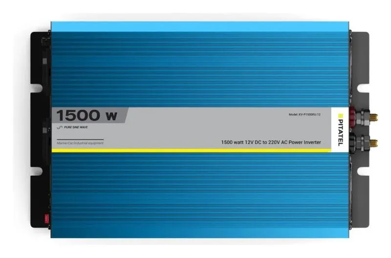 Инвертор Pitatel KV-P1500RU.12 (12В/220В, чистый синус, 1500Вт)