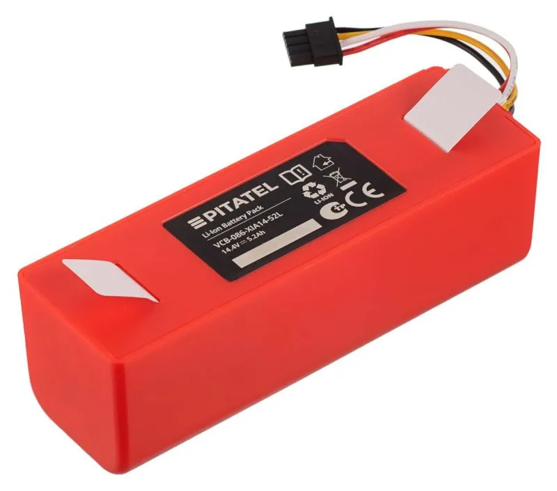 Аккумуляторная батарея Pitatel для Roborock S7, S8, Q7, S5, S6; Xiaomi Mijia 1S, p/n: BRR-2P4S-5200D, BRR-1P4S-2600S