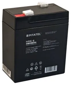 аккумулятор pitatel hr6-6, 6v 6ah