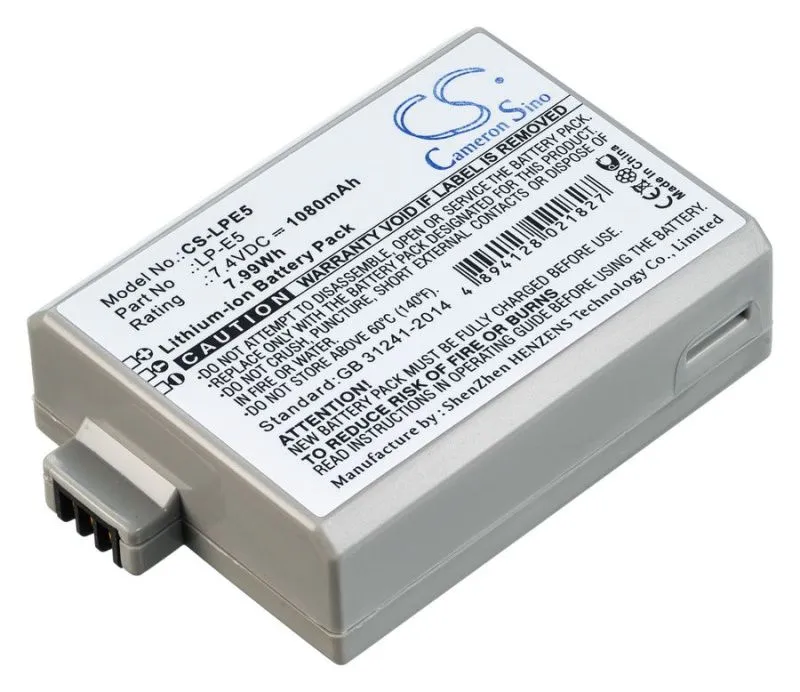 Аккумулятор Pitatel SEB-PV032 для Canon EOS 1000D, 450D, 500D