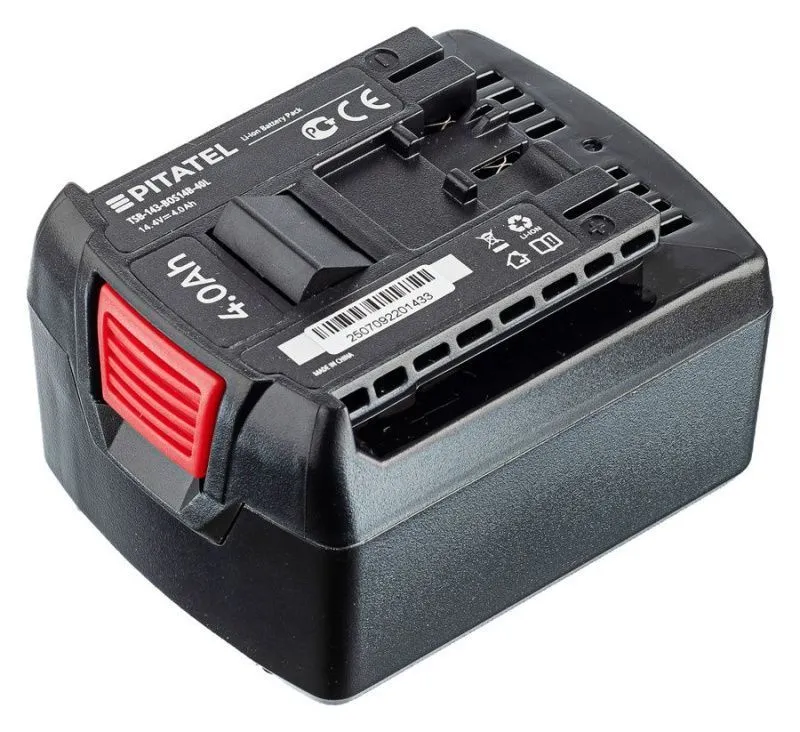 Аккумуляторная батарея Pitatel TSB-143-BOS14B-40L (BOSCH p/n: BAT607, BAT614), Li-Ion 14.4V 4.0Ah