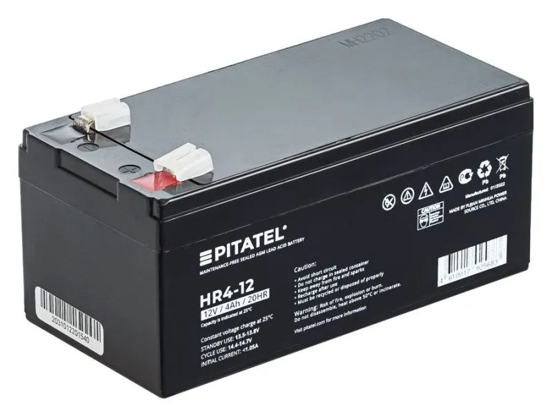 Аккумулятор Pitatel HR4-12, 12V 4Ah
