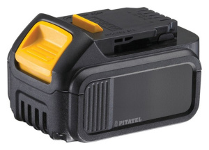 аккумуляторная батарея pitatel tsb-100-de14c-30l (dewalt p/n: dcb140), li-ion 14.4v 3.0ah