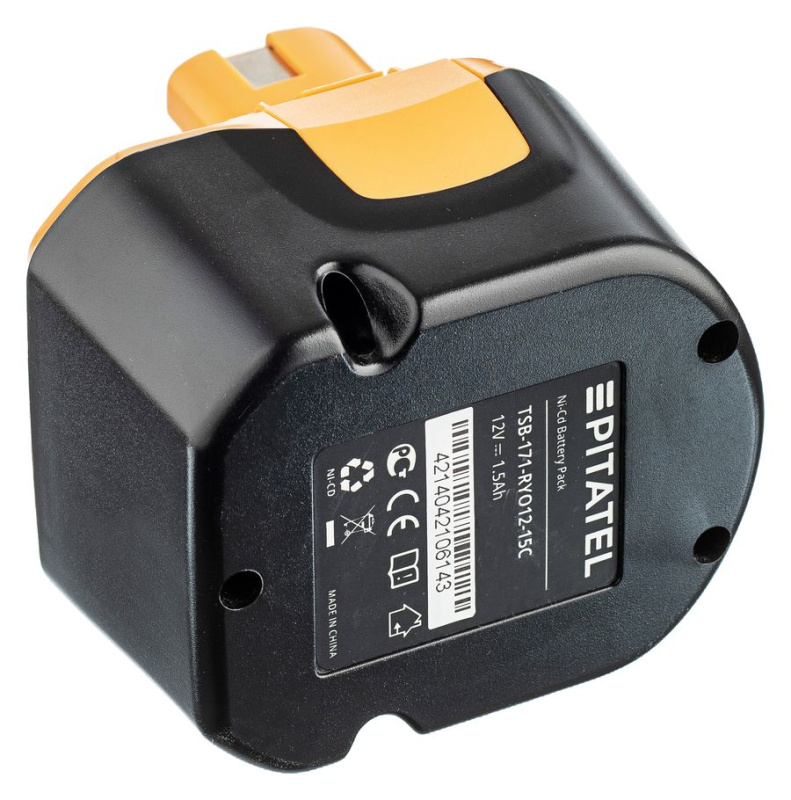 Аккумуляторная батарея Pitatel TSB-171-RYO12-15C (RYOBI p/n: B-8286, BPT1025) , Ni-Cd 12V 1.5Ah