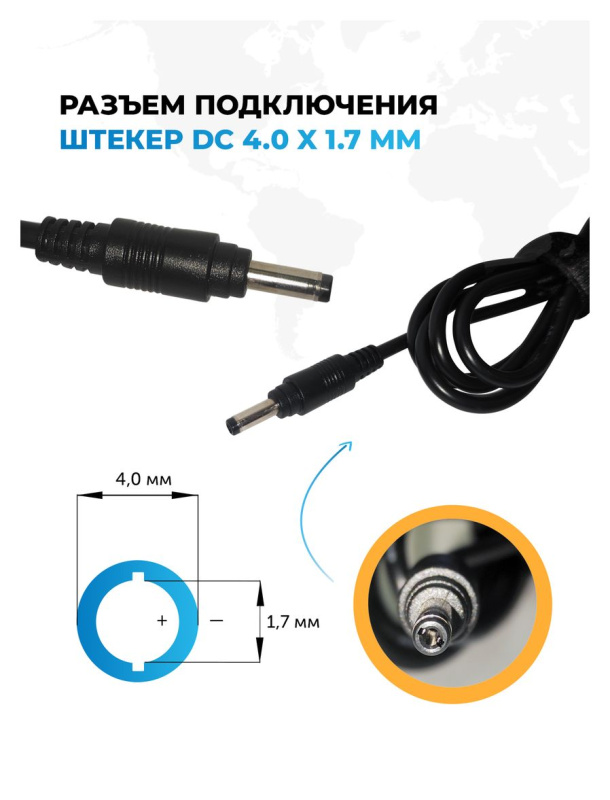 Блок питания Pitatel AD-187 для ноутбуков Dell (19.5V 4.62A)