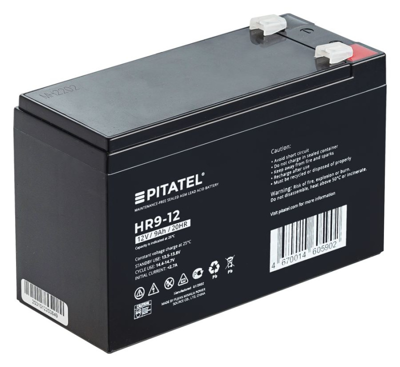 Аккумулятор Pitatel HR9-12, 12V 9Ah